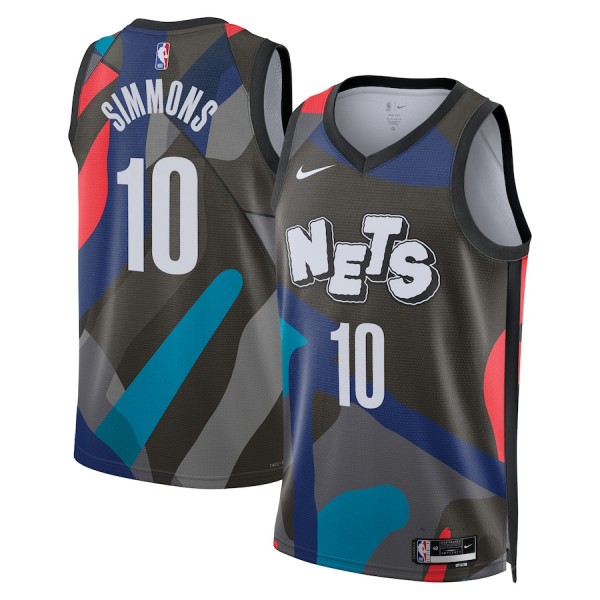 Brooklyn Nets Trikot Ben Simmons Nike 2023-24 City Edition Schwarz Swingman - Herren